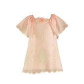 Miranda Girls Peach Lace A Line Dress
